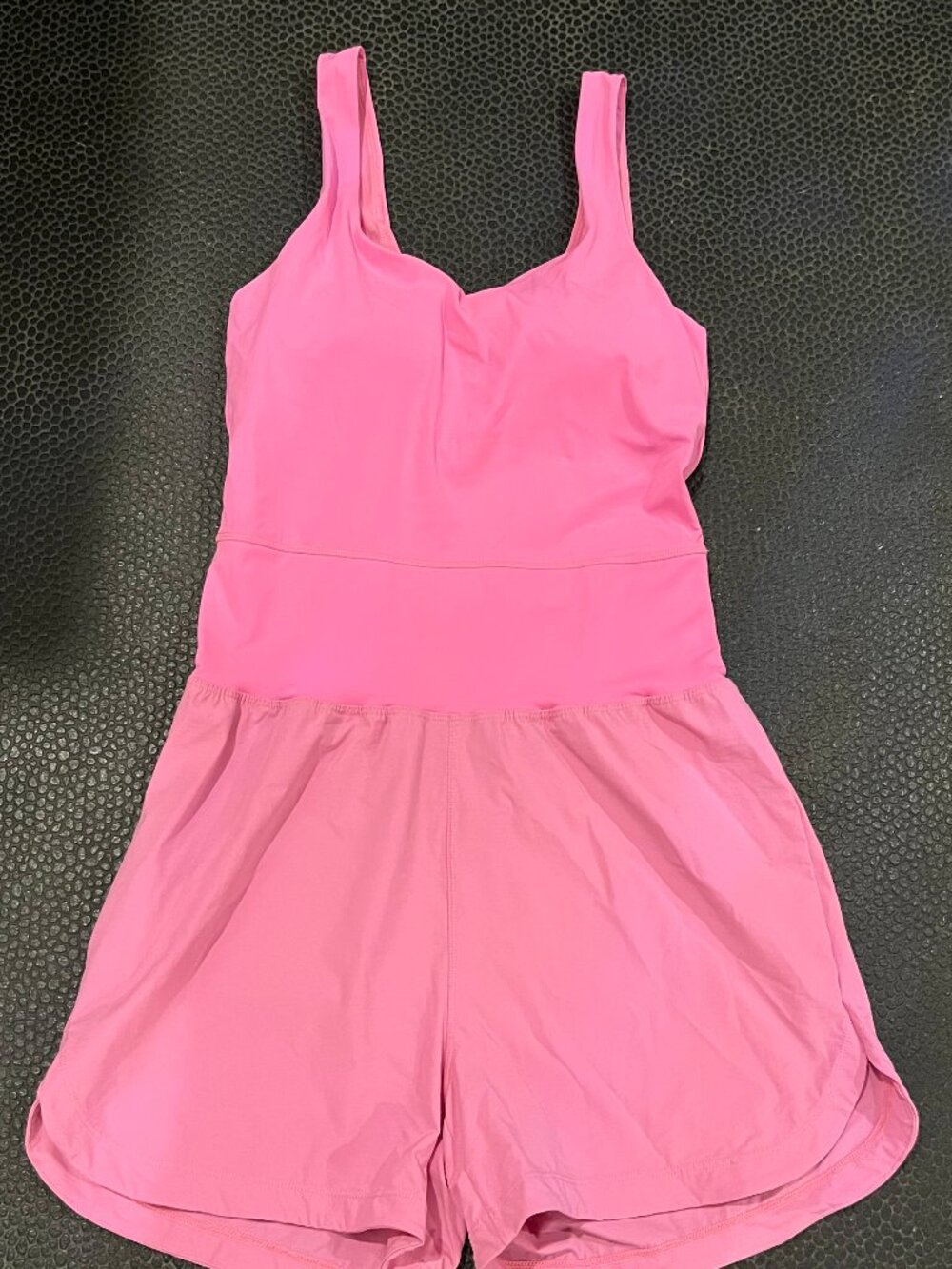 Mono B Pink Athletic Romper w/ Built-In Bra, Size Large